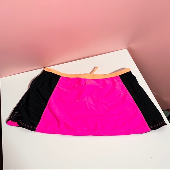Vintage Y2K sexy mini neon swim skirt - Picture 3 of 4